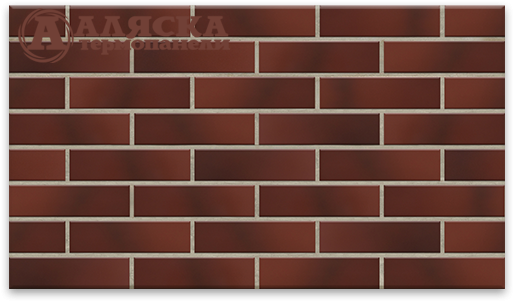 Фасадная термопанель Аляска 11 Cherry Glatt