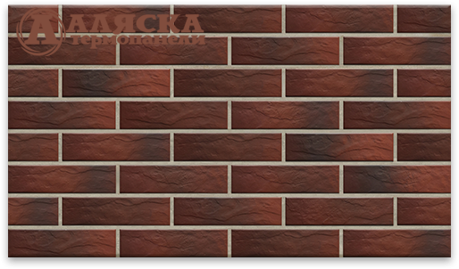 Фасадная термопанель Аляска 12 Cherry Rustic