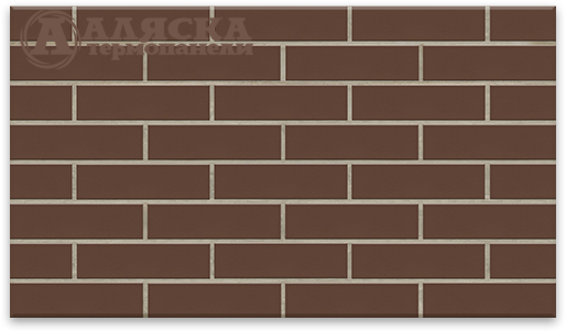 Фасадная термопанель Аляска 15 Braun Glatt