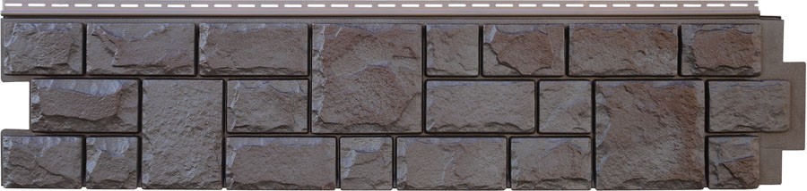 Фасадные панели (цокольный сайдинг) Grand Line Я Фасад «Екатерининский Камень» Уголь