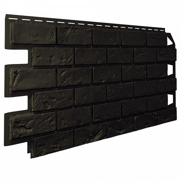 Фасадная панель VILO Brick Фуга кирпич DARK BROWN Без Шва (Темно-коричневый)