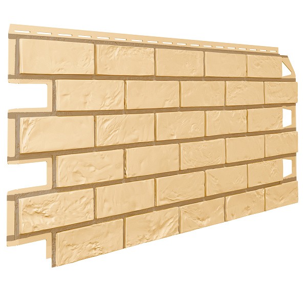 Фасадная панель VILO Brick Фуга кирпич SAND (Песочный) со швом