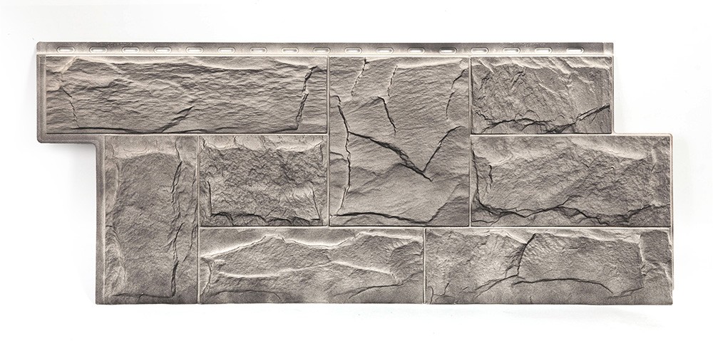 Фасадные панели (цокольный сайдинг) Т-сайдинг коллекция ЭКО 2 ГРАНИТ ЛЕОН - Самшит (Кавказ)