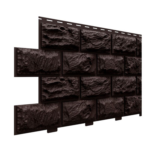 Фасадные панели (цокольный сайдинг) Доломит коллекция Альпийский камень 2-х метровый - Корица