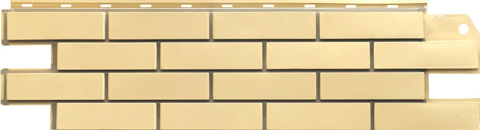 Фасадные панели (цокольный сайдинг) Steindorf коллекция Кирпич Светло-желтый прокрашенный шов