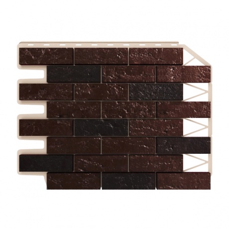 Фасадные панели (цокольный сайдинг) Holzplast Wandstein Кирпич Dunkelbraun / Темно-коричневый