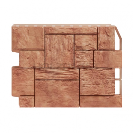 Фасадные панели (цокольный сайдинг) Holzplast Wandstein Туф Светло коричневый