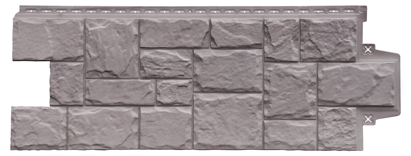 Фасадные панели Grand Line (Гранд Лайн) Коллекция Камень Крупный Элит - Какао