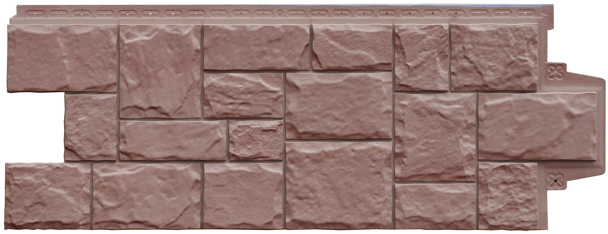 Фасадные панели Grand Line (Гранд Лайн) Коллекция Камень Крупный Элит - Миндаль