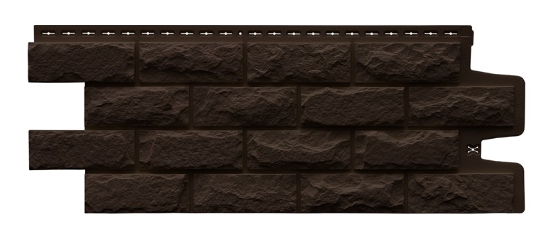Фасадные панели Grand Line (Гранд Лайн) Коллекция Колотый Камень - Коричневый