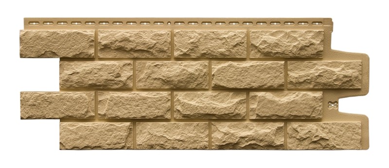 Фасадные панели Grand Line (Гранд Лайн) Коллекция Колотый камень - Песочный