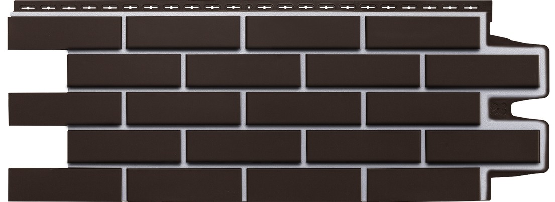 Фасадные панели Grand Line (Гранд Лайн) Коллекция Кирпич клинкерный премиум - Шоколад