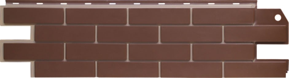 Фасадные панели (цокольный сайдинг) Steindorf коллекция Кирпич - Коричневый прокрашенный шов