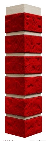 Угол наружный Fineber коллекция Кирпич Красный обожженый