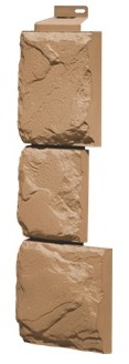Угол наружный Fineber коллекция Камень крупный Терракотовый