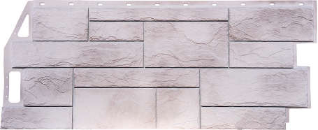 Фасадные панели (цокольный сайдинг) Fineber коллекция Камень Природный - Жемчужный