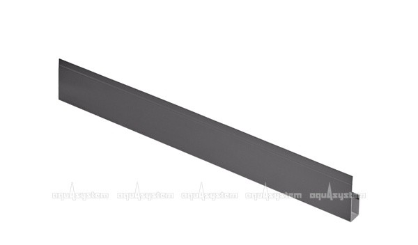 G-планка металлическая Гранд Лайн RAL 7024 (темно-серый) - 2 м