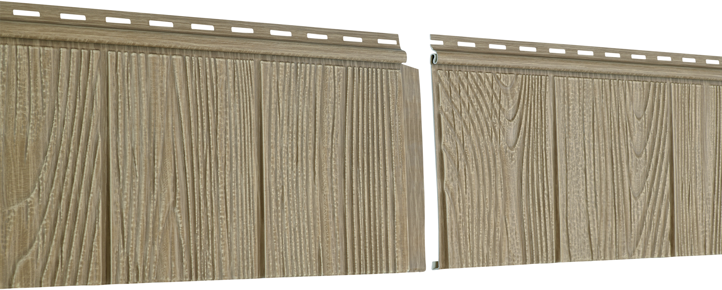 Фасадные панели (цокольный сайдинг) Ю-пласт Хокла S-Lock Щепа Натуральный орех
