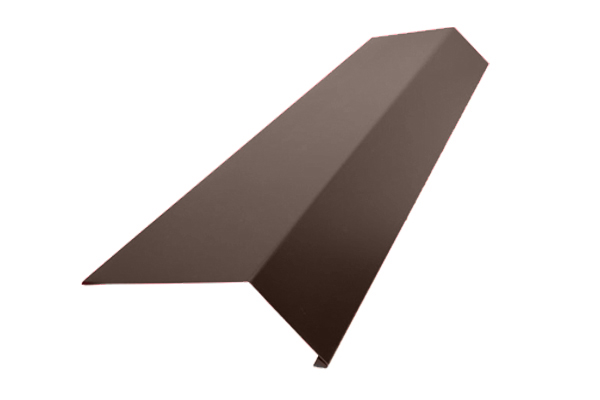 Капельник д/мягкой кровли Технониколь Shinglas Темно-коричневый RR32 (сталь 0,5 мм, 2 м)