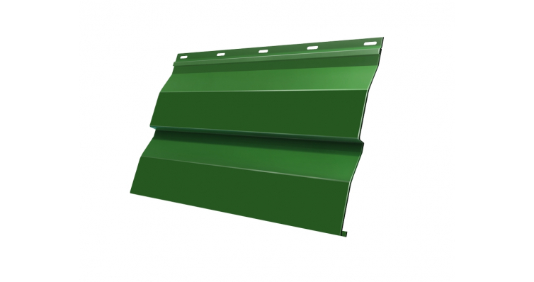 Металлический сайдинг (металлосайдинг) Grand Line Корабельная Доска 0,265 0,45 PE RAL 6002 лиственно-зеленый