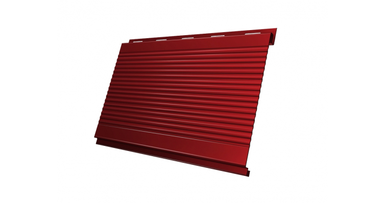 Металлический сайдинг (металлосайдинг) Grand Line Вертикаль 0,2 gofr 0,45 PE с пленкой RAL 3011 коричнево-красный