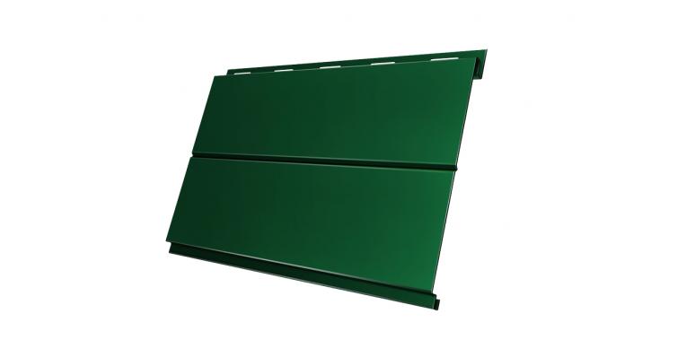 Металлический сайдинг (металлосайдинг) Grand Line Вертикаль 0,2 line 0,45 PE с пленкой RAL 6005 зеленый мох