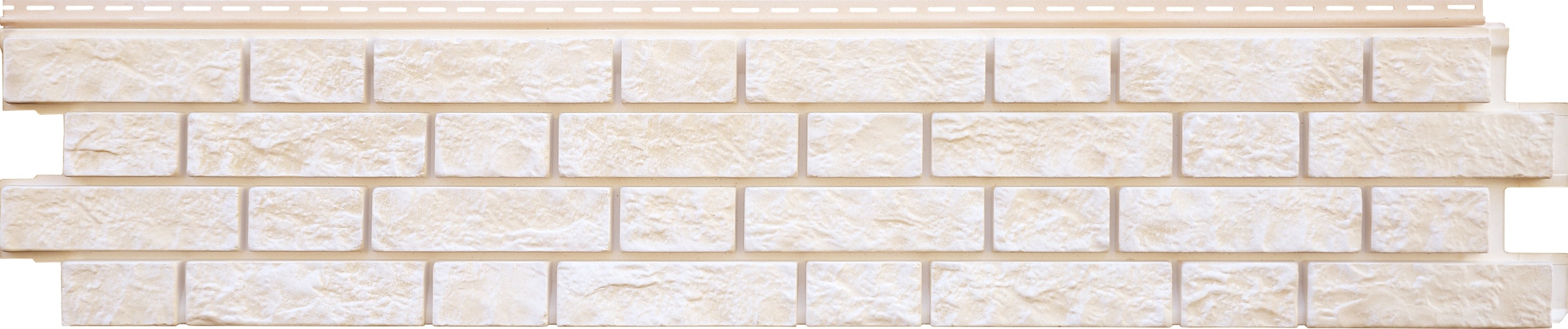 Фасадные панели (цокольный сайдинг) Grand Line Я Фасад Балтийский кирпич Слоновая кость