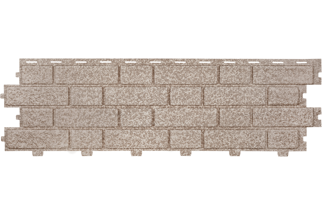 Фасадные панели (цокольный сайдинг) Tecos акриловый BRICKWORK Сильвер