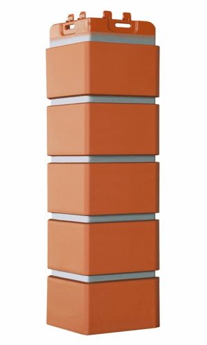 Углы для фасадных панелей Grand Line (Гранд Лайн) Коллекция Кирпич Клинкерный Премиум-Терракотовый