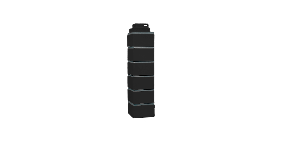 Угол наружный Fineber (файнбир) коллекция Кирпич клинкерный облицовочный Черный