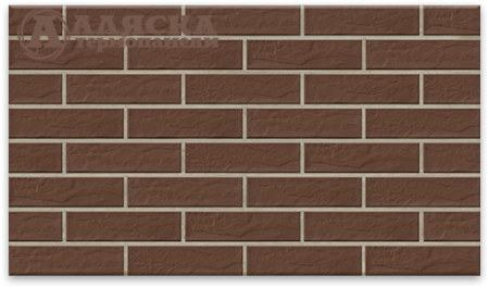 Фасадная термопанель Аляска 16 Braun Rustic