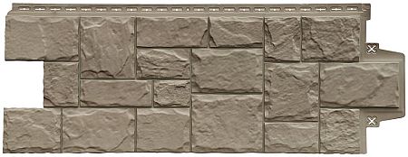 Фасадные панели Grand Line (Гранд Лайн) Камень Крупный Design Plus - Какао