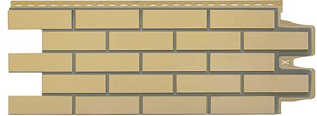 Фасадные панели Grand Line (Гранд Лайн) Desing Кирпич клинкерный - Песочный со швом RAL 7006