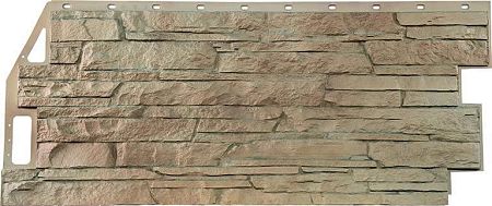 Фасадные панели (цокольный сайдинг) Fineber коллекция Скала - Песочный
