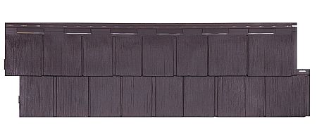 Фасадные панели (цокольный сайдинг) Т-сайдинг коллекция  ЩЕПА ПИХТА ЭКО-2 - Венге (Памир)