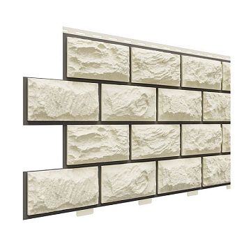 Фасадные панели (цокольный сайдинг) Доломит коллекция Альпийский камень Премиум - Берилл