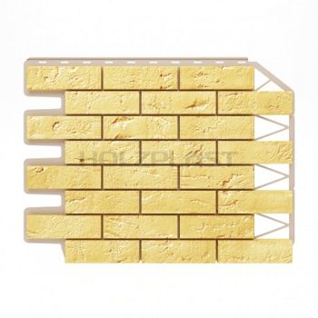 Фасадные панели (цокольный сайдинг) Holzplast Wandstein Кирпич Sandgelb / Песочный