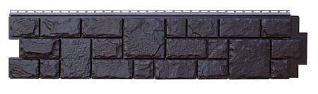 Фасадные панели (цокольный сайдинг) Grand Line Я Фасад «Екатерининский Камень» Уголь