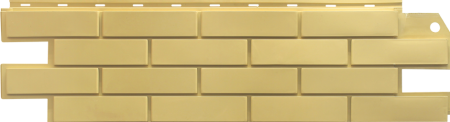 Фасадные панели (цокольный сайдинг) Steindorf коллекция Кирпич Светло - Желтый