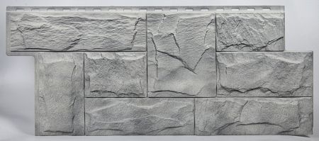 Фасадные панели (цокольный сайдинг) Т-сайдинг коллекция Гранит Леон - Кавказ