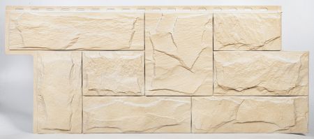 Фасадные панели (цокольный сайдинг) Т-сайдинг коллекция Гранит Леон - Саяны