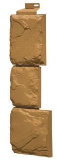 Угол наружный Fineber коллекция Камень крупный Песочный