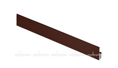 G-планка металлическая Аквасистем 8017 темно-коричневая - 2 м