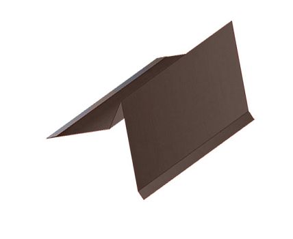 Торцевая планка для мягкой кровли темно-коричневый RR 32 (0,5 сталь) - 2 м