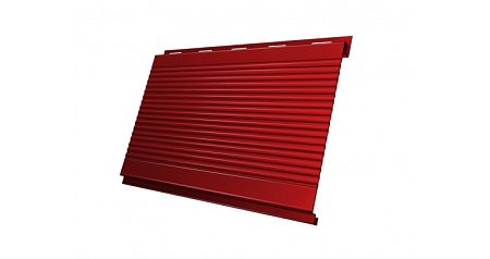 Металлический сайдинг (металлосайдинг) Grand Line Вертикаль 0,2 gofr 0,45 PE с пленкой RAL 3003 рубиново-красный