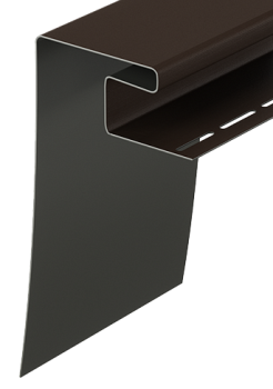 Околооконный профиль Docke LUX (Деке) , бергарт, для фасадных панелей Шоколад (коричневая), длина 3.66м