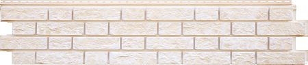 Фасадные панели (цокольный сайдинг) Grand Line Я Фасад Балтийский кирпич Слоновая кость