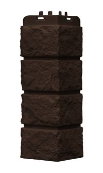 Углы для фасадных панелей Grand Line (Гранд Лайн) Коллекция Колотый камень - Шоколадный