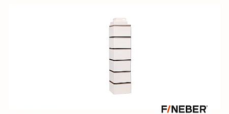 Угол наружный Fineber (файнбир) коллекция Кирпич клинкерный облицовочный Белый