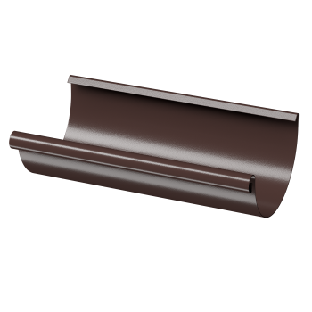 Желоб полукруглый 3м Docke STAL PREMIUM сталь (Германия) Шоколад (RAL 8019)
